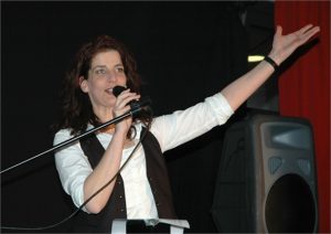 Katrin Höpker im Polizeipräsidium