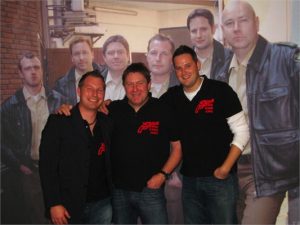 Drei der sechs Krimi-Cops aus Düsseldorf: Ingo Hoffmann, Klaus Stickelbroeck und Carsten Rösler